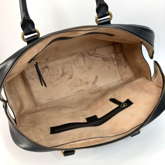 GUCCI Authentic Black Leather Shoulder Bag - Picture 11 of 16